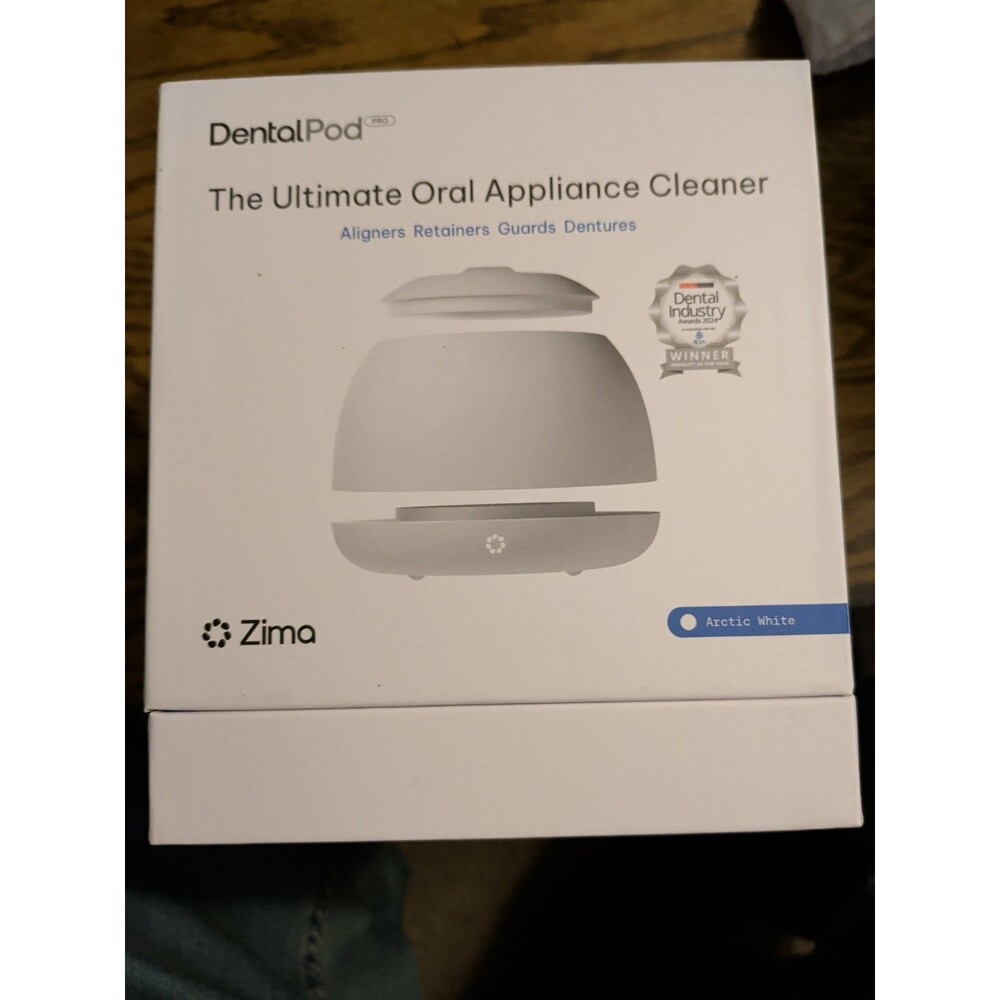 Zimq Dental Pod Ultrasonic Oral Appliance Cleaner